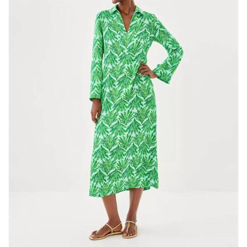 Lilly Pulitzer Simona Dress in Kitts Green Shady Babe